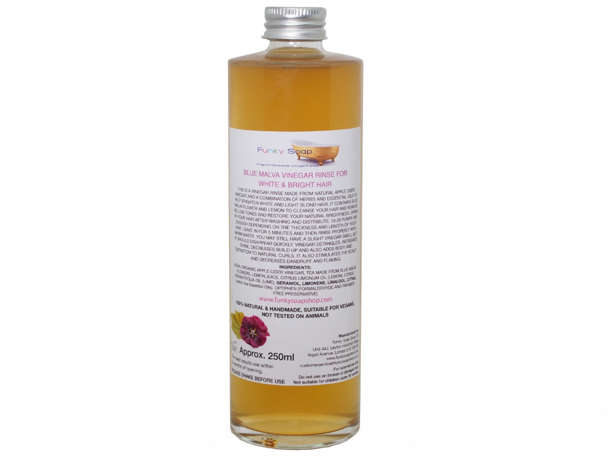 White Hair Vinegar Rinse