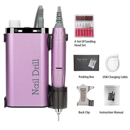Rechargeable 35000RPM Nail Drill
