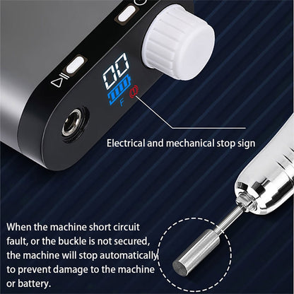 Rechargeable 35000RPM Nail Drill