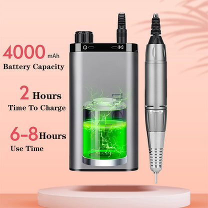 Rechargeable 35000RPM Nail Drill