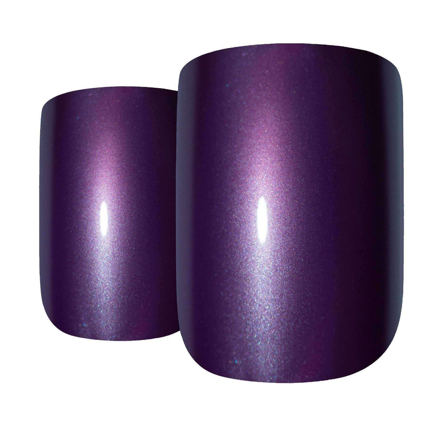 Bling Art Purple French Nails