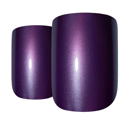 Bling Art Purple French Nails