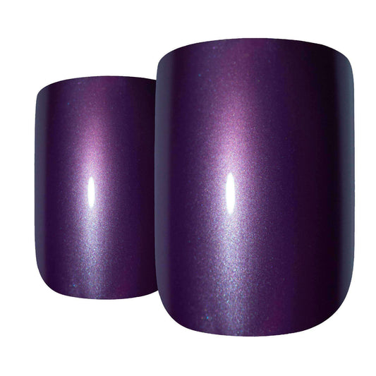 Bling Art Purple French Nails