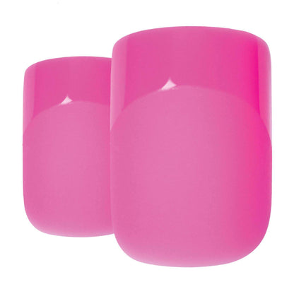 Bling Art Pink Matte French Nails
