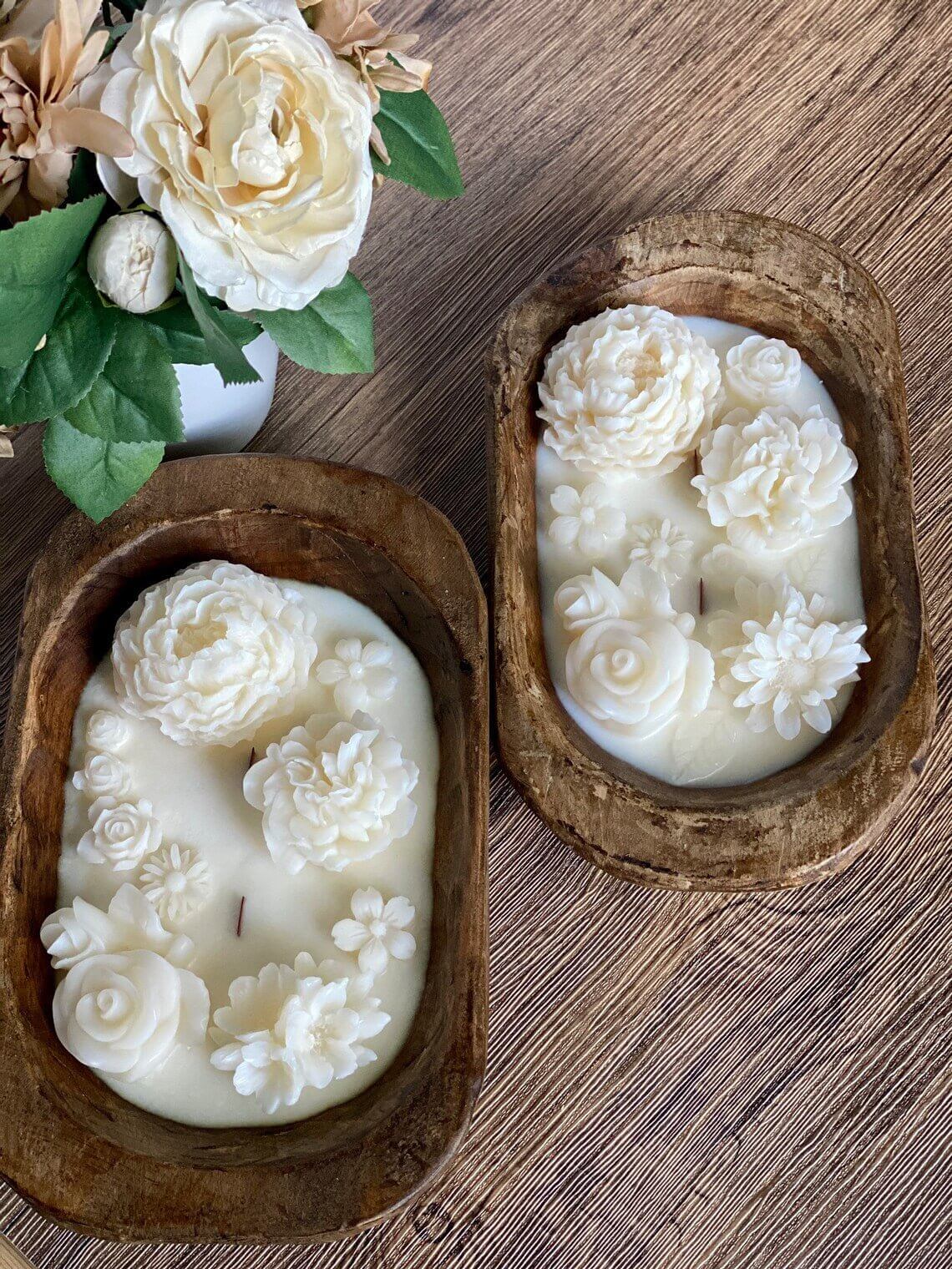 Botanical Garden Dough Bowl Candle