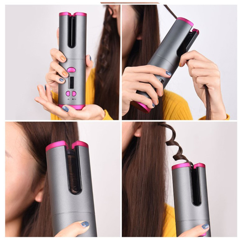 Cordless LCD Hair Curler