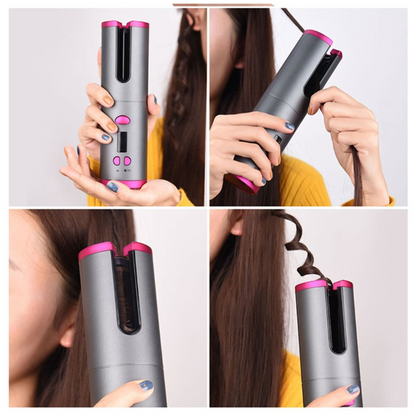 Cordless LCD Hair Curler