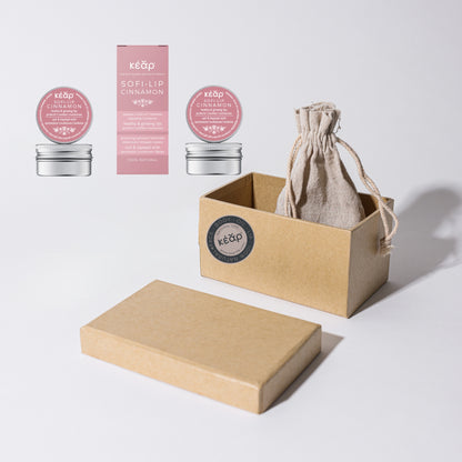 SofiLip Cinnamon Lip Balm Duo
