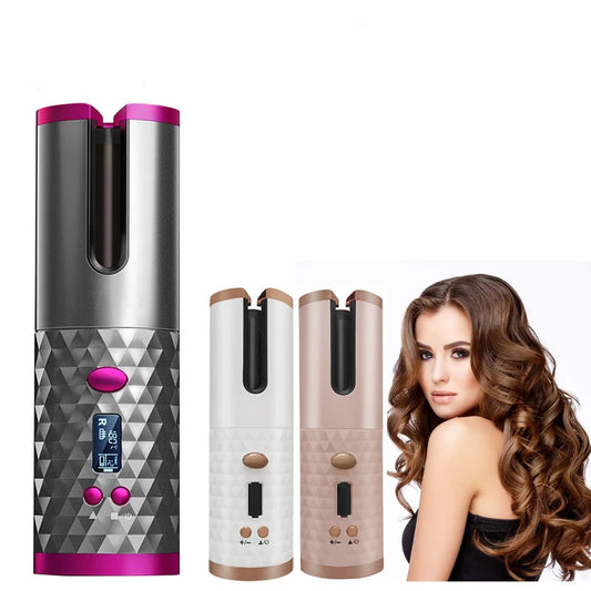 Cordless LCD Hair Curler