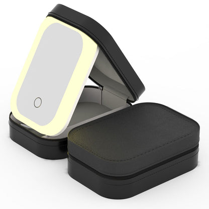 LED Mirror Travel Makeup Bag