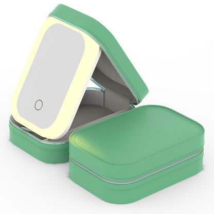 LED Mirror Travel Makeup Bag