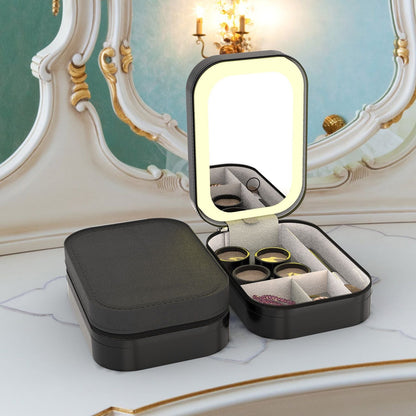 LED Mirror Travel Makeup Bag
