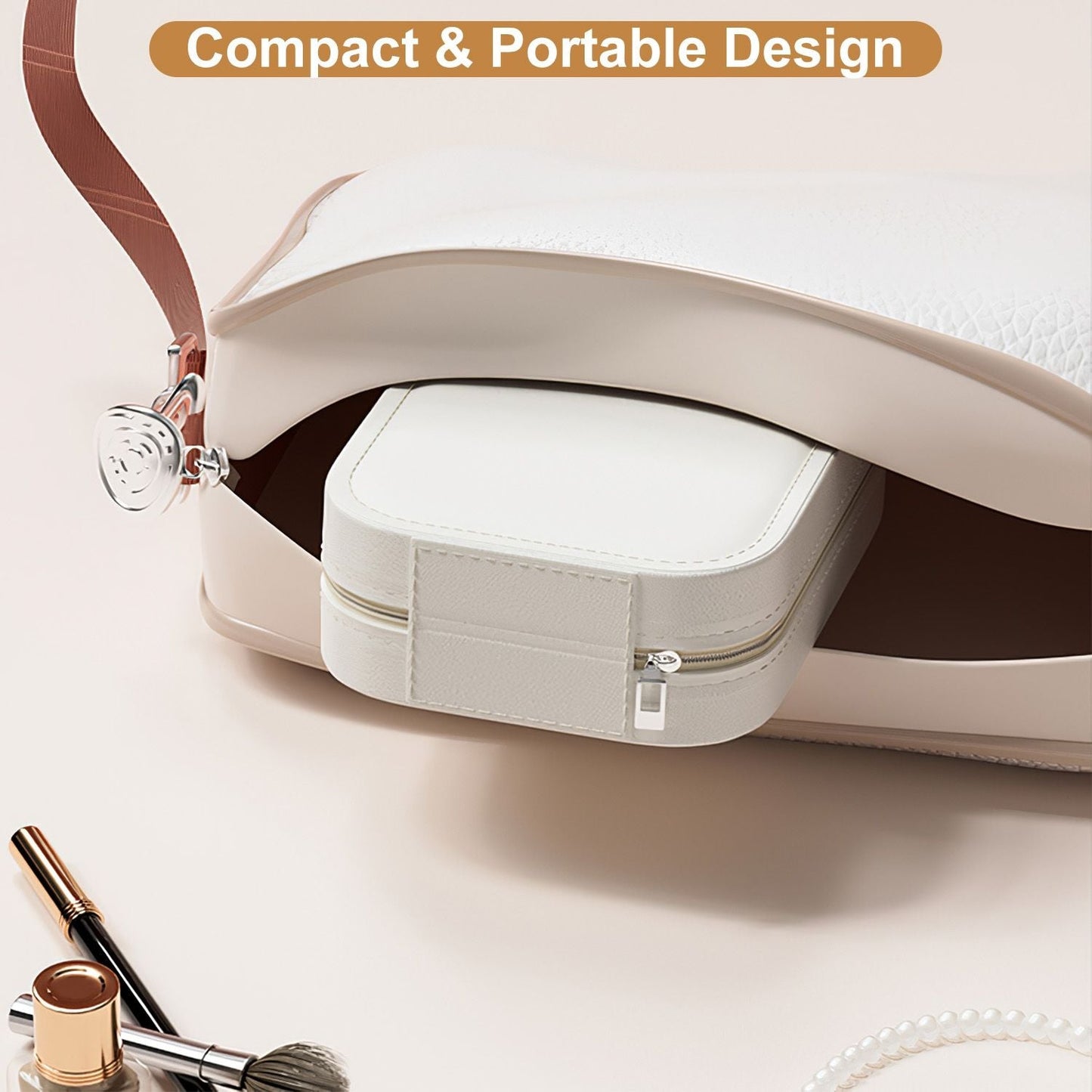 LED Mirror Travel Makeup Bag