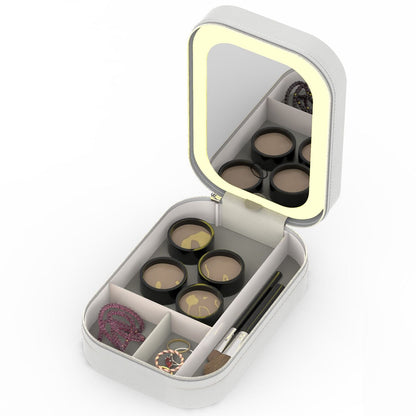 LED Mirror Travel Makeup Bag