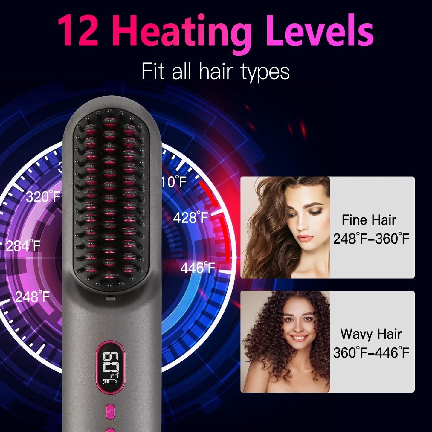 Cordless Ionic Straightening Brush