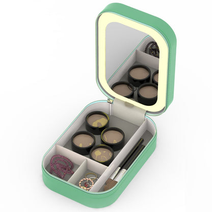 LED Mirror Travel Makeup Bag