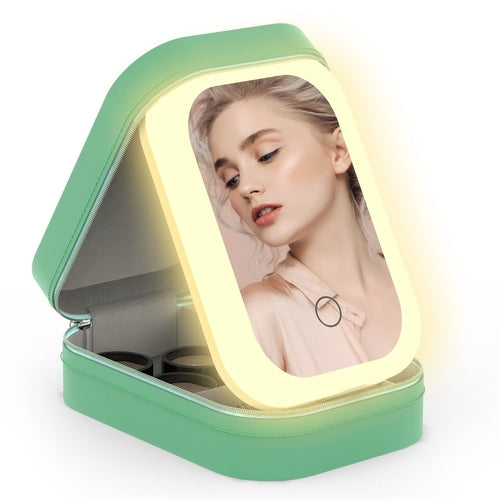 LED Mirror Travel Makeup Bag