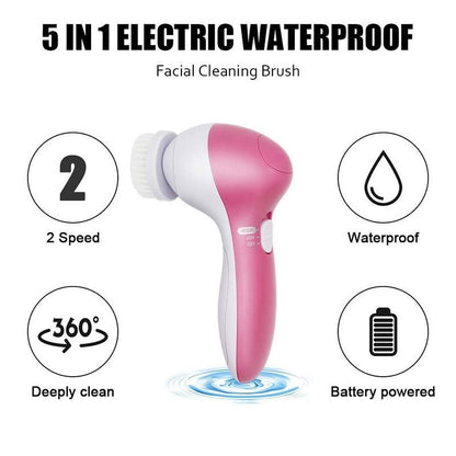 5-in-1 Facial Cleansing Brush